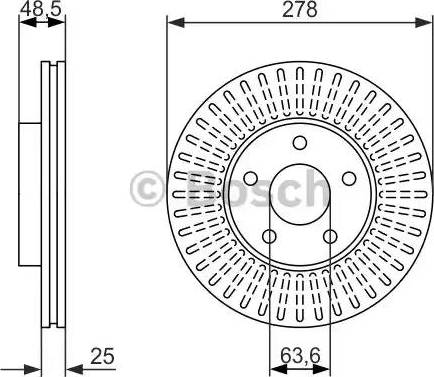 BOSCH 0 986 479 957 - Brake Disc www.autospares.lv