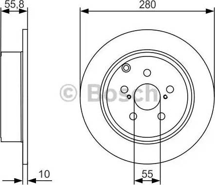 BOSCH 0 986 479 969 - Bremžu diski www.autospares.lv