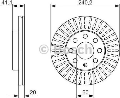 BOSCH 0 986 479 960 - Тормозной диск www.autospares.lv