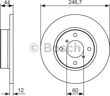 BOSCH 0 986 479 901 - Bremžu diski www.autospares.lv