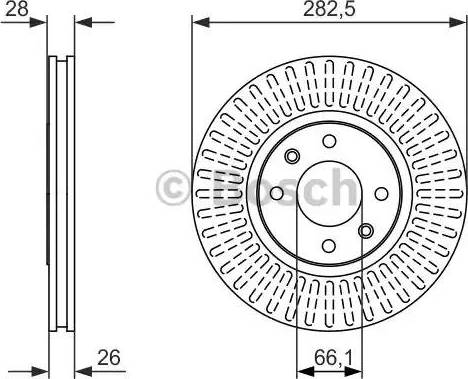 BOSCH 0 986 479 908 - Тормозной диск www.autospares.lv