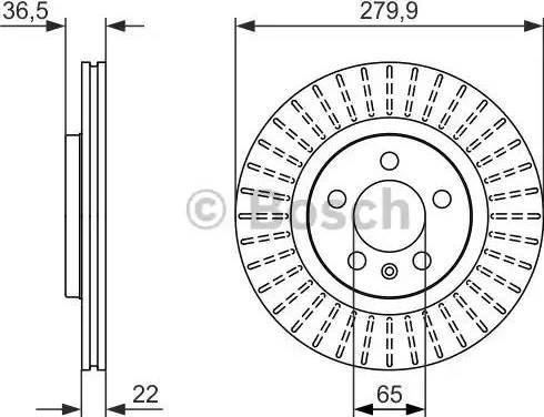 BOSCH 0 986 479 911 - Bremžu diski www.autospares.lv