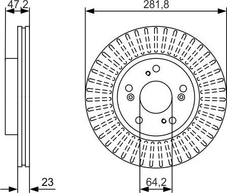 BOSCH 0 986 479 981 - Bremžu diski www.autospares.lv