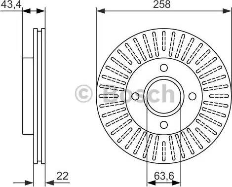 BOSCH 0 986 479 922 - Bremžu diski www.autospares.lv