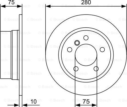 BOSCH 0 986 479 494 - Bremžu diski www.autospares.lv