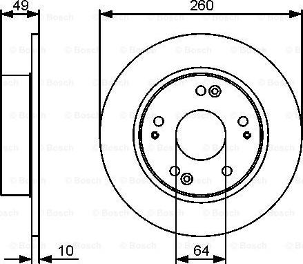 BOSCH 0 986 479 450 - Bremžu diski www.autospares.lv