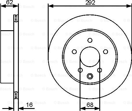 BOSCH 0 986 479 453 - Bremžu diski www.autospares.lv