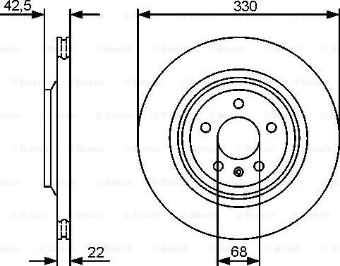 BOSCH 0 986 479 457 - Bremžu diski www.autospares.lv