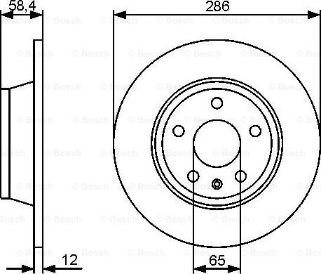 BOSCH 0 986 479 465 - Bremžu diski www.autospares.lv