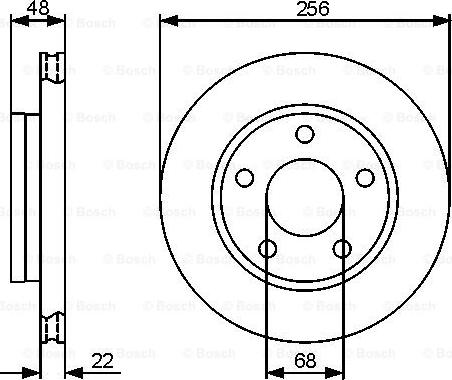 BOSCH 0 986 479 463 - Bremžu diski www.autospares.lv