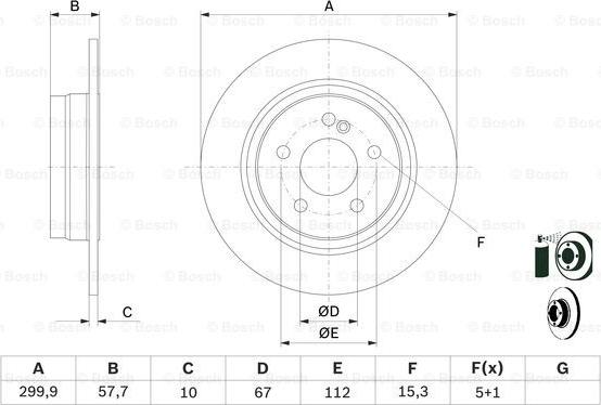 BOSCH 0 986 479 410 - Bremžu diski www.autospares.lv