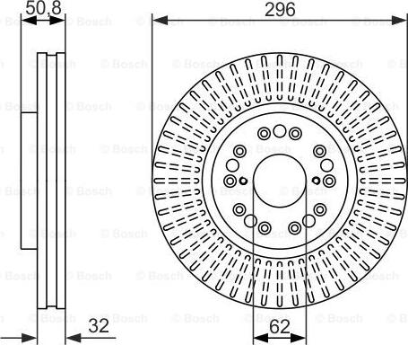 BOSCH 0 986 479 485 - Bremžu diski www.autospares.lv