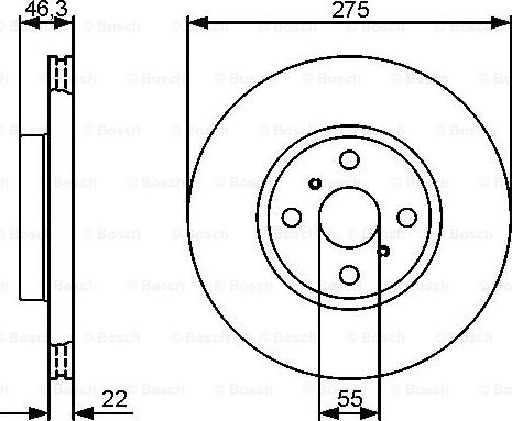 BOSCH 0 986 479 431 - Bremžu diski www.autospares.lv