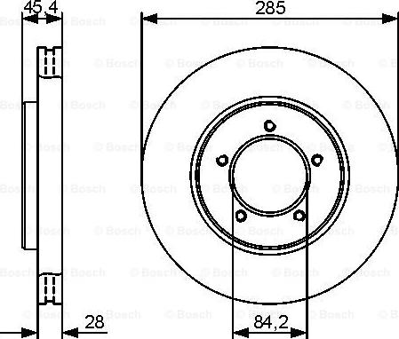 BOSCH 0 986 479 427 - Bremžu diski www.autospares.lv