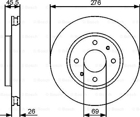 BOSCH 0 986 479 471 - Bremžu diski www.autospares.lv