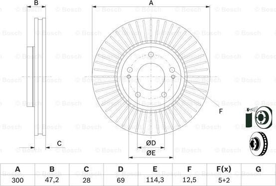 BOSCH 0 986 479 C51 - Bremžu diski www.autospares.lv