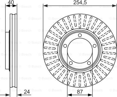 BOSCH 0 986 479 596 - Brake Disc www.autospares.lv