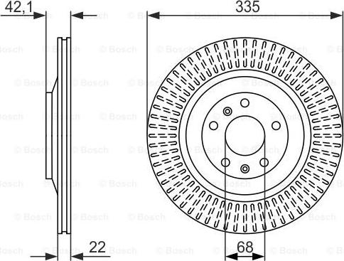 BOSCH 0 986 479 591 - Bremžu diski www.autospares.lv