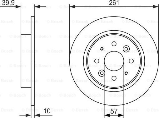 BOSCH 0 986 479 597 - Bremžu diski www.autospares.lv