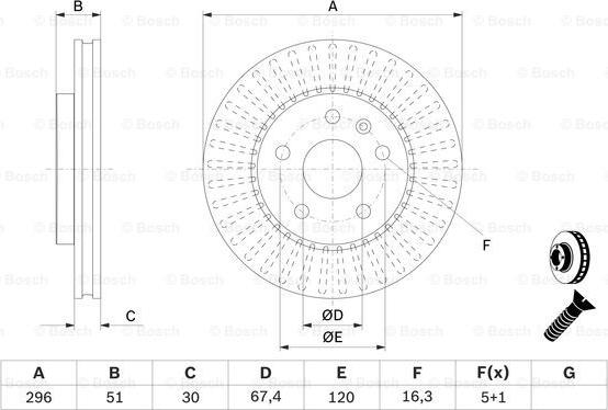 BOSCH 0 986 479 C65 - Bremžu diski www.autospares.lv