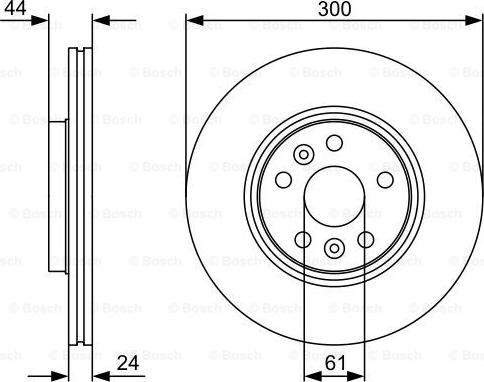 BOSCH 0 986 479 554 - Bremžu diski www.autospares.lv