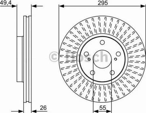 BOSCH 0 986 479 561 - Bremžu diski www.autospares.lv