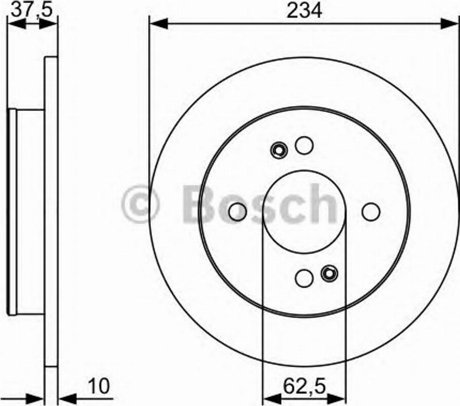 BOSCH 0986479507 - Bremžu diski www.autospares.lv