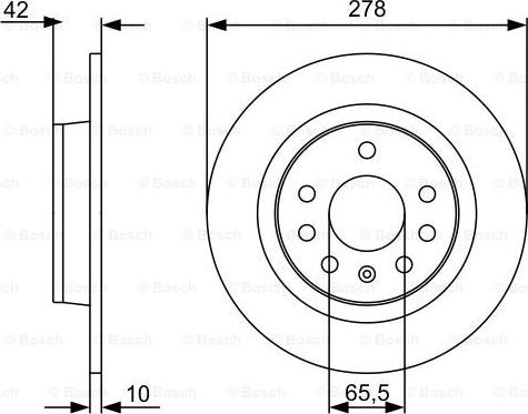 BOSCH 0 986 479 515 - Bremžu diski www.autospares.lv