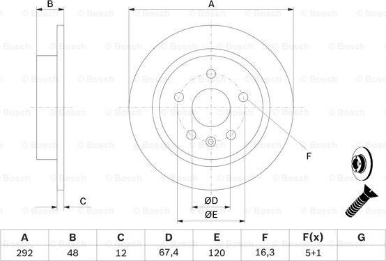 BOSCH 0 986 479 513 - Bremžu diski www.autospares.lv