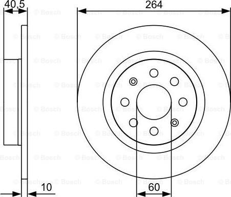 BOSCH 0 986 479 517 - Bremžu diski www.autospares.lv