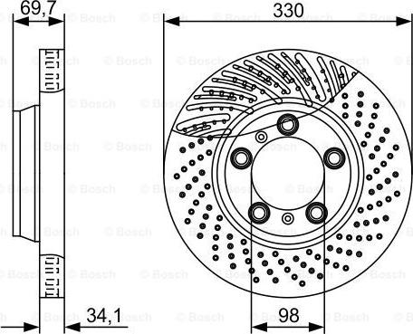 BOSCH 0 986 479 580 - Bremžu diski www.autospares.lv