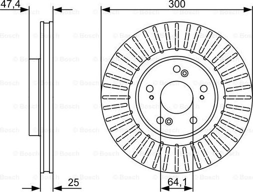 BOSCH 0 986 479 534 - Bremžu diski www.autospares.lv