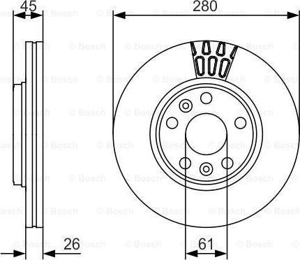 BOSCH 0 986 479 576 - Bremžu diski www.autospares.lv