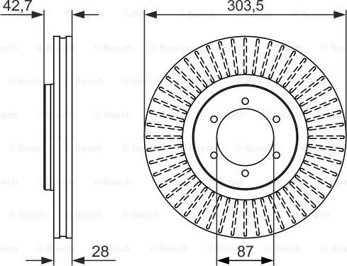 BOSCH 0 986 479 694 - Bremžu diski www.autospares.lv