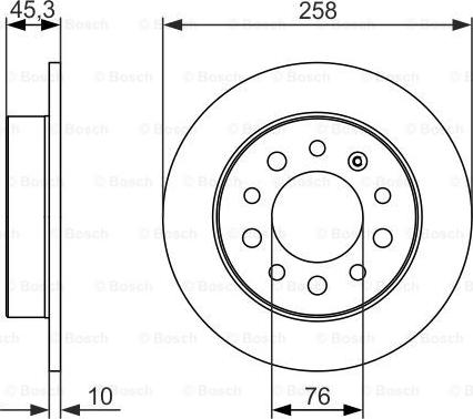 BOSCH 0 986 479 697 - Bremžu diski www.autospares.lv