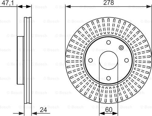 BOSCH 0 986 479 649 - Brake Disc www.autospares.lv