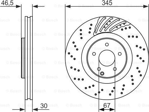 BOSCH 0 986 479 651 - Bremžu diski www.autospares.lv