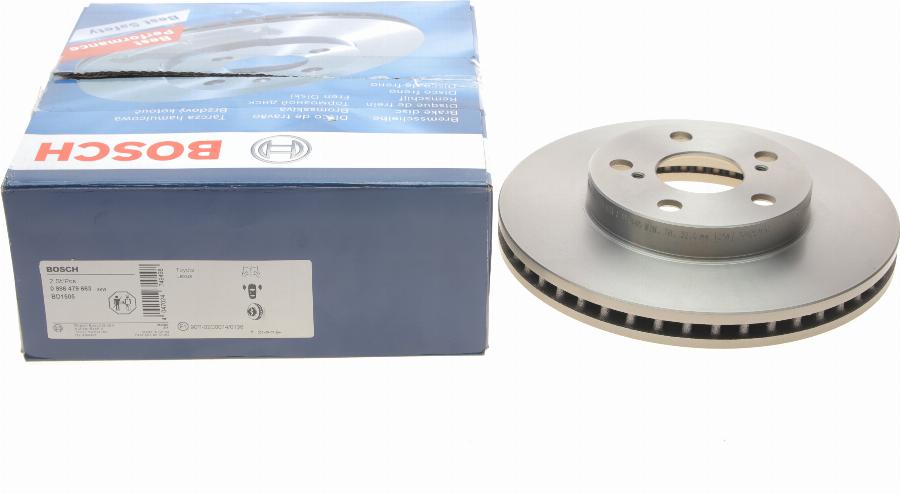 BOSCH 0 986 479 663 - Bremžu diski www.autospares.lv