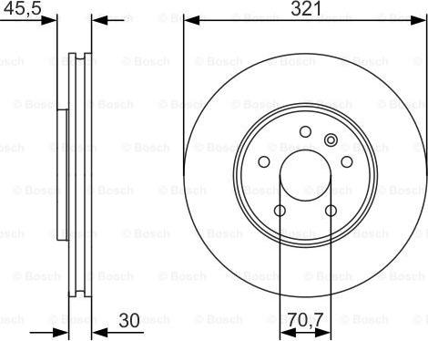 BOSCH 0 986 479 667 - Bremžu diski www.autospares.lv