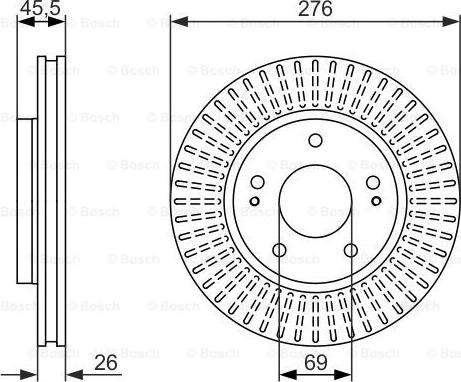 BOSCH 0 986 479 604 - Bremžu diski www.autospares.lv