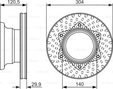 BOSCH 0 986 479 601 - Bremžu diski www.autospares.lv