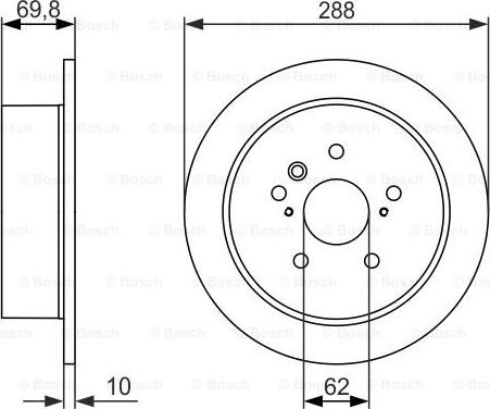 BOSCH 0 986 479 614 - Bremžu diski www.autospares.lv