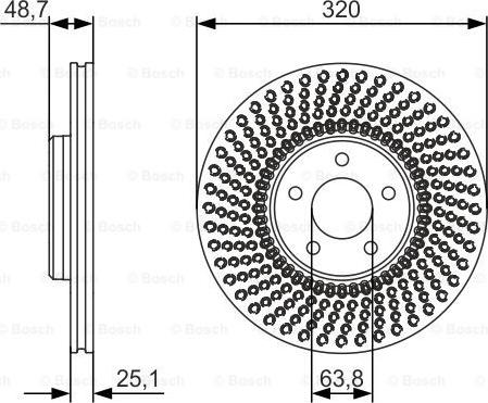 BOSCH 0 986 479 680 - Bremžu diski autospares.lv