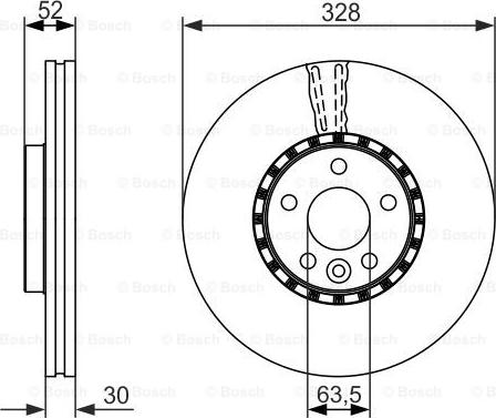 BOSCH 0 986 479 621 - Bremžu diski www.autospares.lv