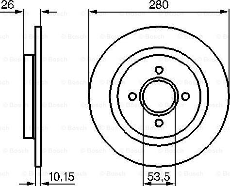 BOSCH 0 986 479 049 - Bremžu diski www.autospares.lv