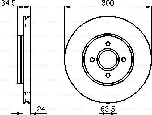 BOSCH 0 986 479 048 - Bremžu diski www.autospares.lv