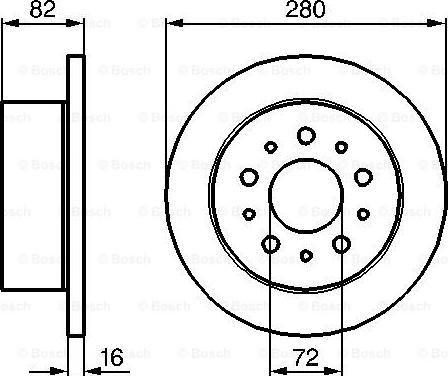 BOSCH 0 986 479 B63 - Bremžu diski autospares.lv