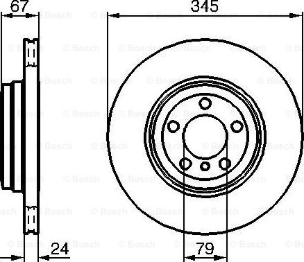 BOSCH 0 986 479 005 - Bremžu diski www.autospares.lv