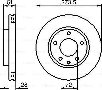 BOSCH 0 986 479 016 - Bremžu diski www.autospares.lv