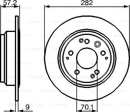 BOSCH 0 986 479 017 - Bremžu diski www.autospares.lv